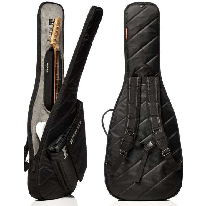 Mono M80-SEG-BLK Electric Guitar Sleeve Black Open and Closed