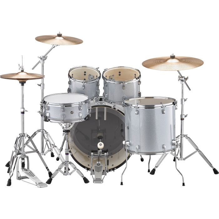 Yamaha Rydeen 22" Drum Kit with Hardware and Cymbals in Silver Sparkle Back