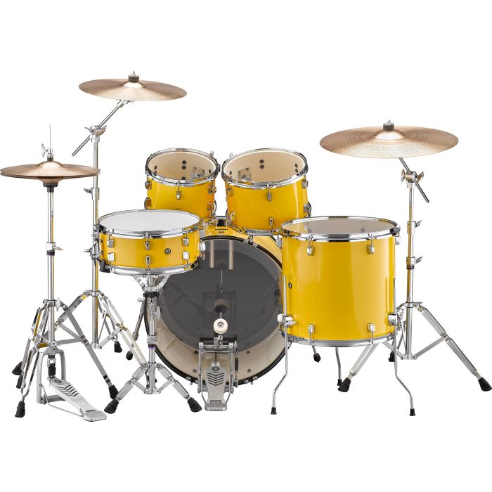 Yamaha Rydeen 22" Drum Kit with Hardware and Cymbals in Mellow Yellow Back