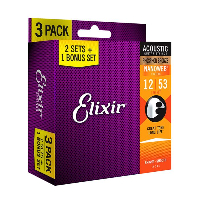 Elixir Phosphor Bronze Nanoweb Light Strings Special Offer