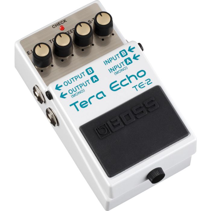 Boss TE-2 Tera Echo Compact Guitar Pedal Angle