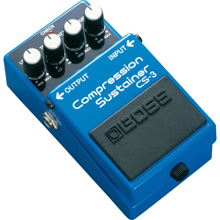 Boss CS-3 Compression Sustainer Pedal Angle