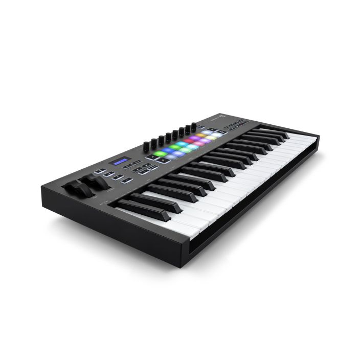 Angled  View of Novation Launchkey 37 Mk3 MIDI Keyboard