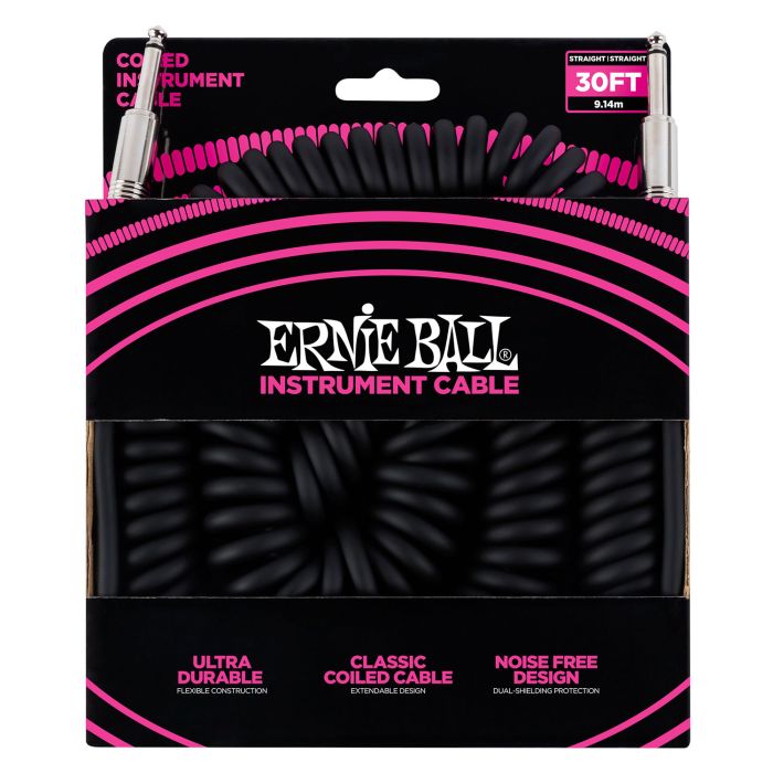 Ernie Ball 30ft Coiled Instrument Cable