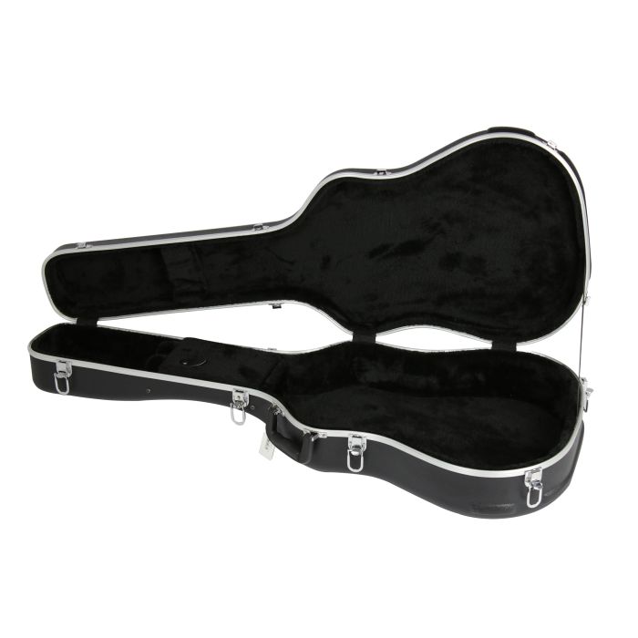 Tour Tech ABS Lightweight Hard Case for Dreadnought Acoustic Guitar Open