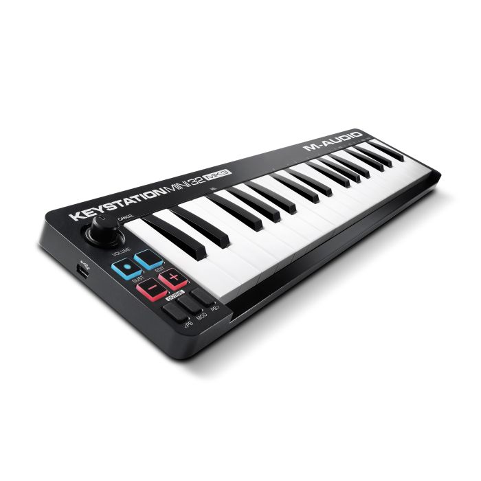 M-Audio Keystation Mini 32 Mk3 USB Powered MIDI Controller Angle