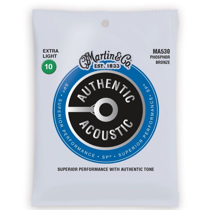 Martin Authentic Acoustic SP Phosphor Bronze Extra Light Guitar Strings