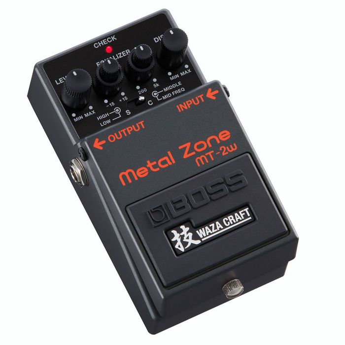 Boss MT-2W Metal Zone Waza Craft Pedal Angle