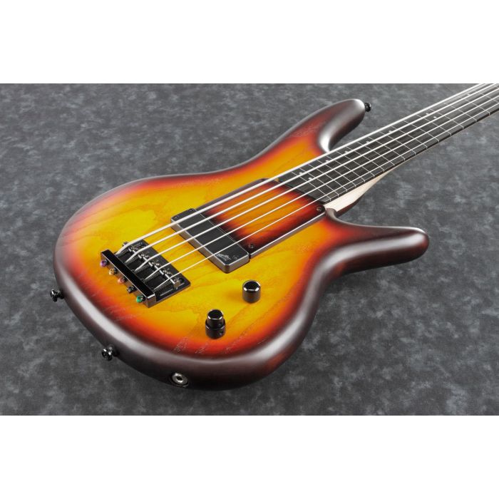 Ibanez Gary Willis Signature 20th Anniversary Tequila Sunrise Flat front angle bass fretless