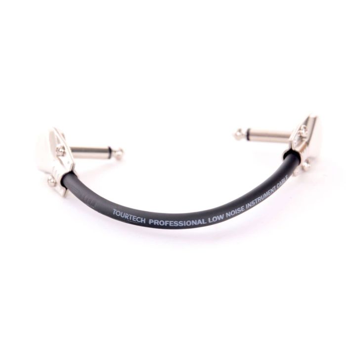 TOURTECH TTPC-010LFL 5 Inch Angled Patch Cable Smiling