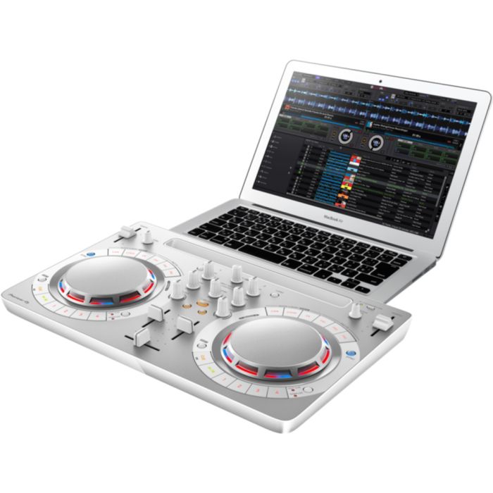 Pioneer DDJ-WeGO4 Portable DJ Controller White with Laptop