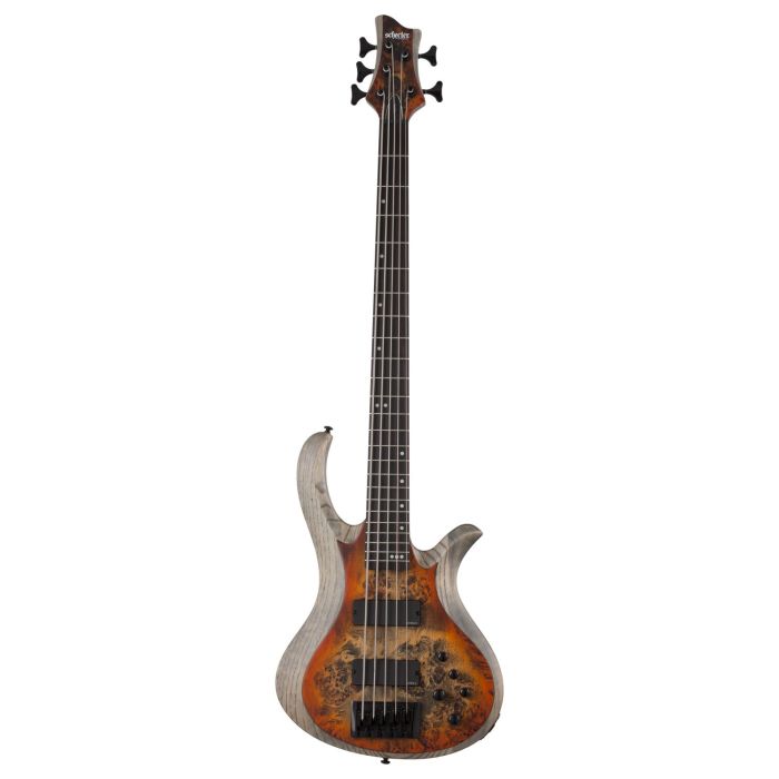 Schecter Riot-5 Inferno Burst Bass Guitar 5-String Bass