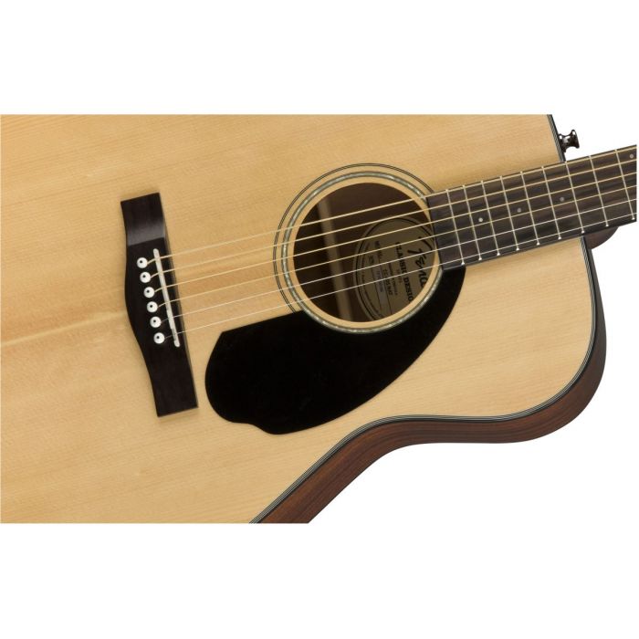 Fender CC-60S Concert Acoustic Guitar WN Natural Body Detail