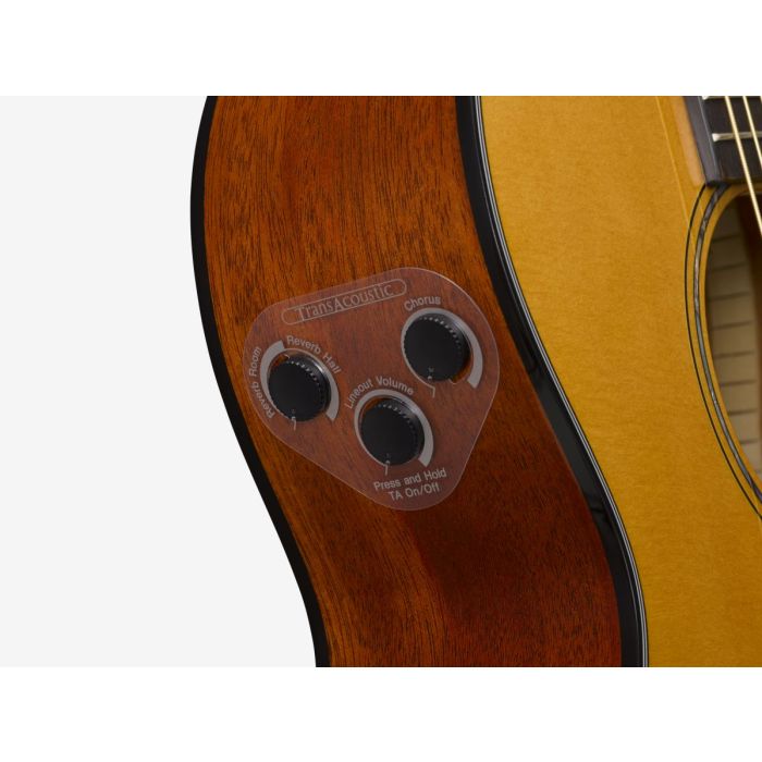 Yamaha CSF-TA TransAcoustic Parlour Guitar Controls