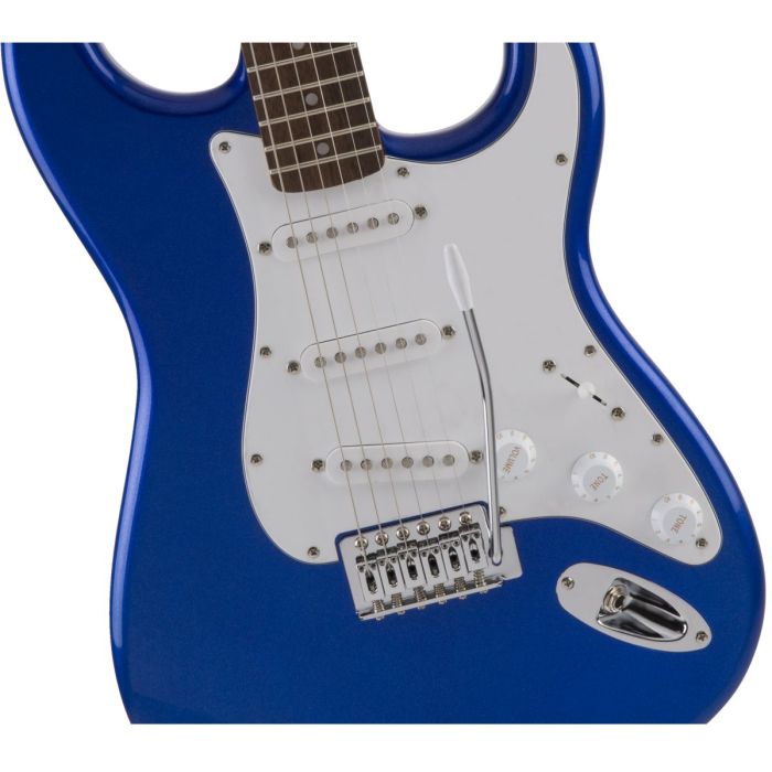 Blue Squier Affinity Stratocaster Guitar Body and Pickups