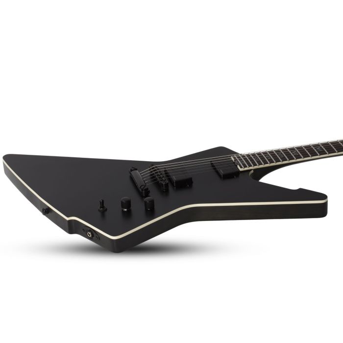 Schecter E-1 SLS Elite Evil Twin Satin Black Electric Guitar