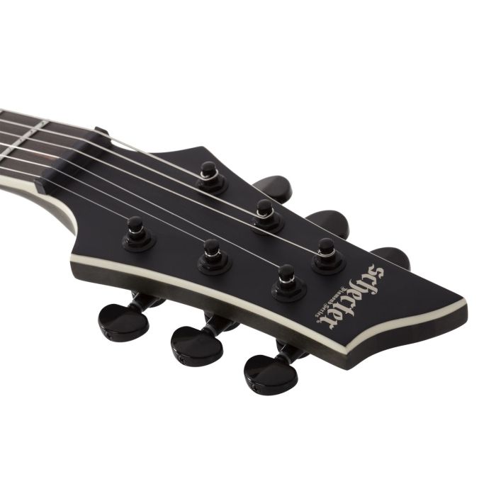 Schecter V-1 SLS Elite Evil Twin Satin Black Electric Guitar