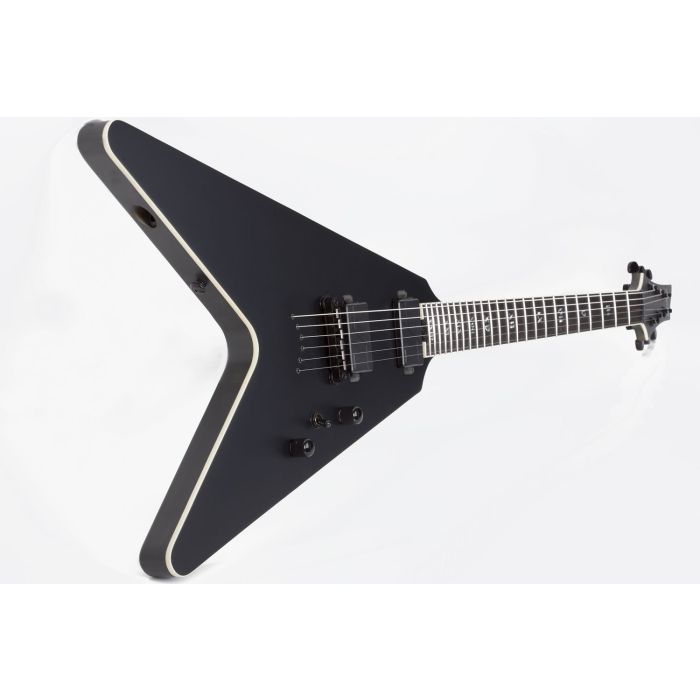 Schecter V-1 SLS Elite Evil Twin Satin Black Electric Guitar