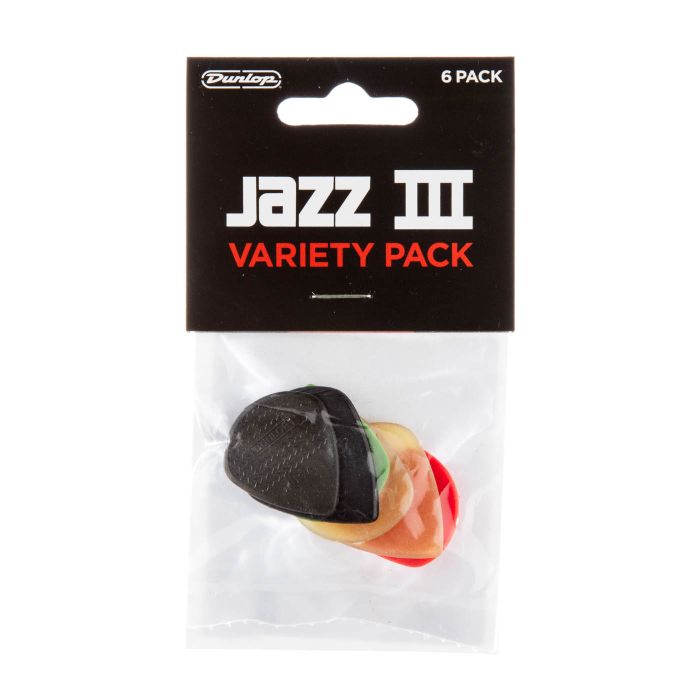 Dunlop Variety Pack Jazz III - Player pk 6 picks