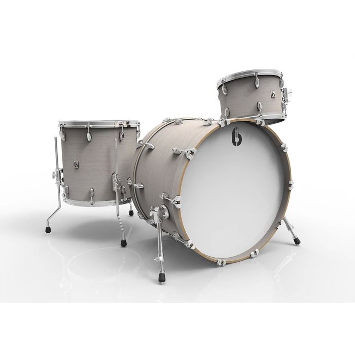 British Drum Co Legend 3 Piece Kit in Whitechapel Finish