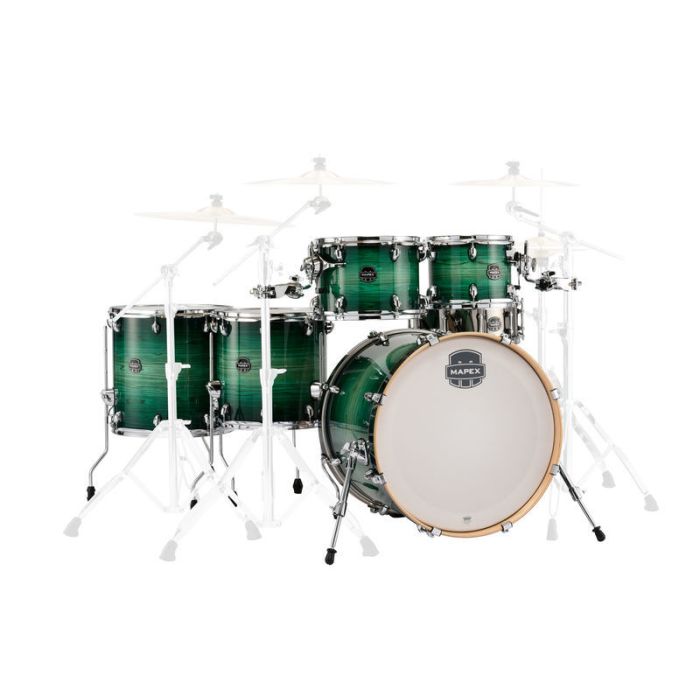 Mapex Armory Studioease 6-Piece Shell Pack in Emerald Burst