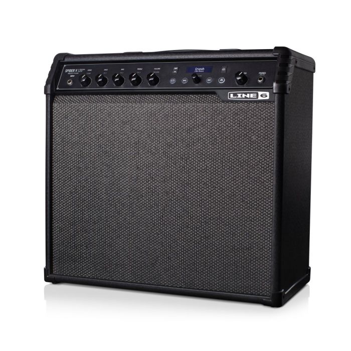 Front left angled view of a Line 6 Spider V120 MK2 Guitar Combo Amp