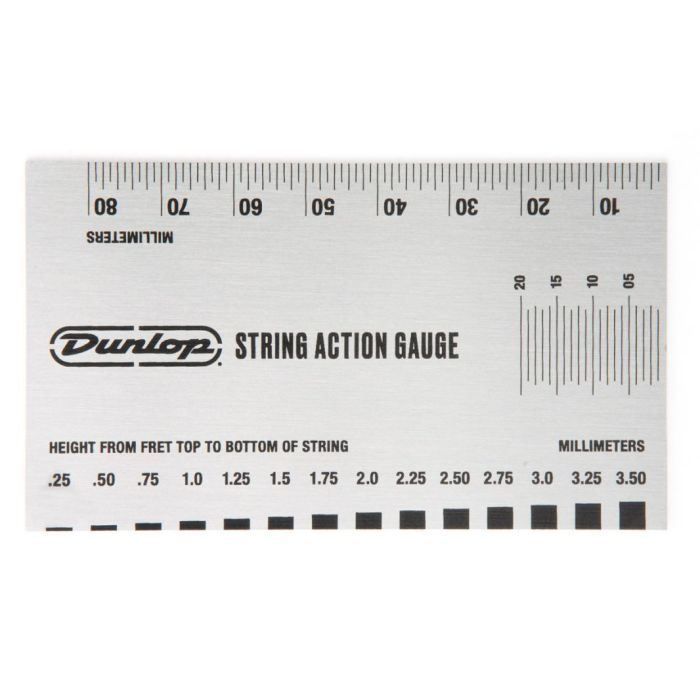 Full view of the Dunlop System 65 Action Gauge Metric Measurements side