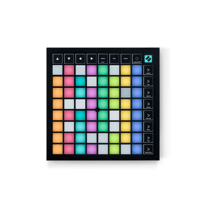 Top down view of a Novation Launchpad X USB MIDI Controller