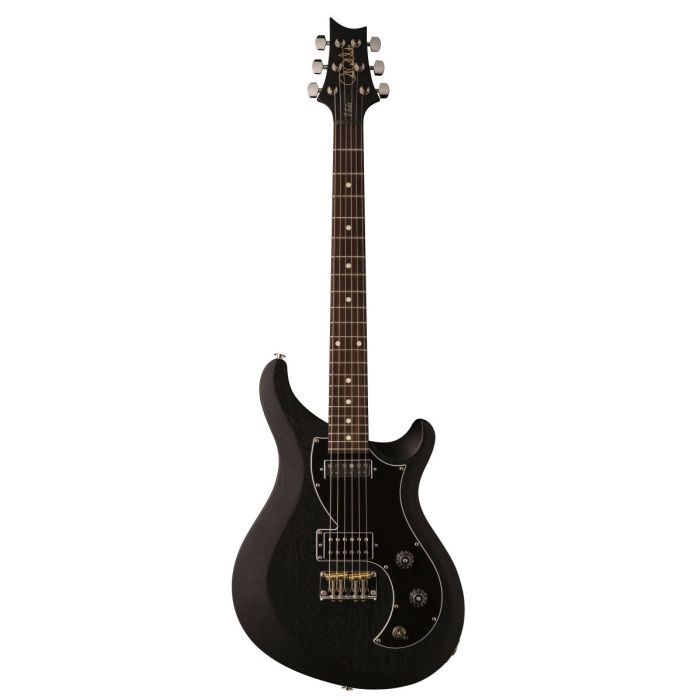 Full frontal view of a PRS S2 Vela Satin Electric Guitar Charcoal
