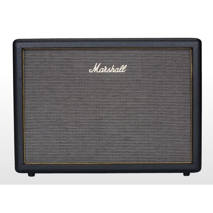 Front view of a 2x12 guitar cabinet from the Marshall Origin lineup