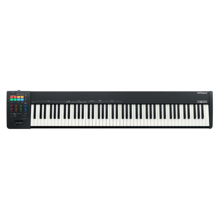 Full view of a Roland A-88MKII Midi Keyboard Controller