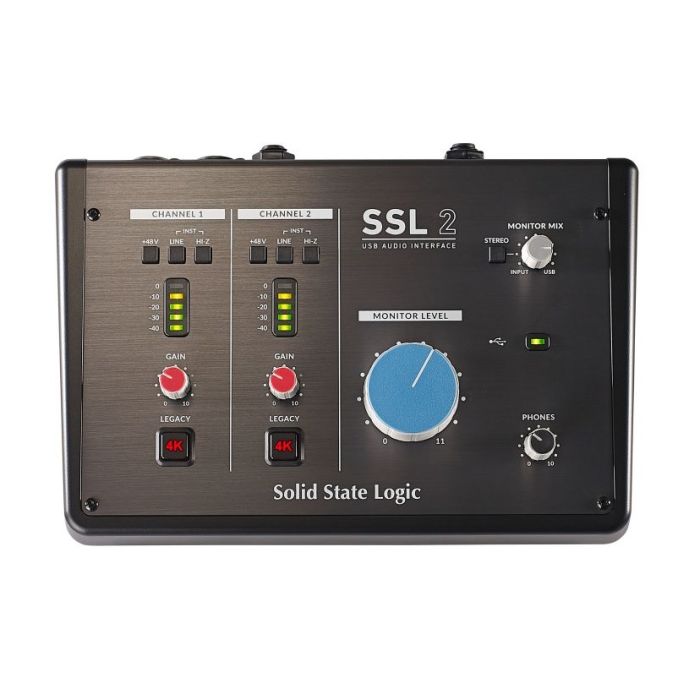 SSL 2 USB Audio Interface Top Down View