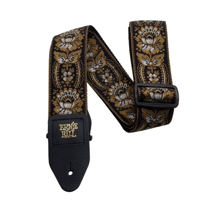 Full view of a Ernie Ball Royal Orleans Jacquard Strap