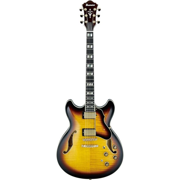 Ibanez AS153 Semi-Acoustic Guitar Antique Yellow Sunburst