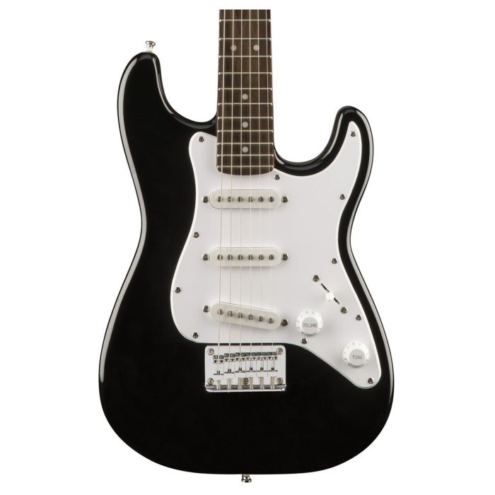 Squier Mini Strat V2 Black Front Body View