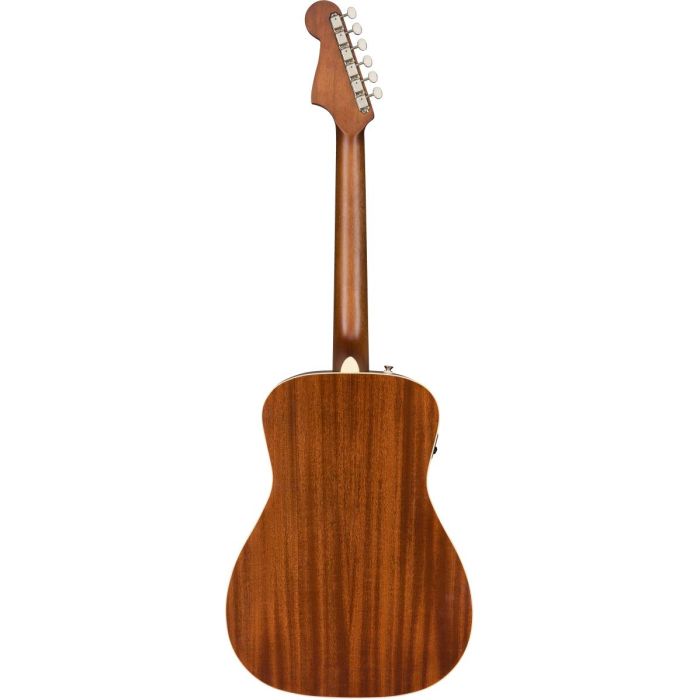 Back of Fender Malibu Player Sunburst Electro-Acoustic Guitar