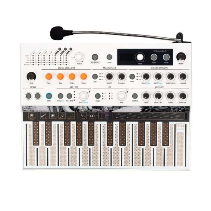 Top Down View of Arturia MicroFreak Vocoder Edition Synthesizer