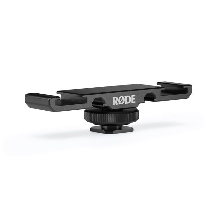 Full view of a Rode DCS-1 Dual Cold Shoe Mount