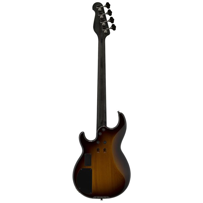 Full rear view of a Yamaha BB 734A Electric Bass, Dark Coffee Sunburst