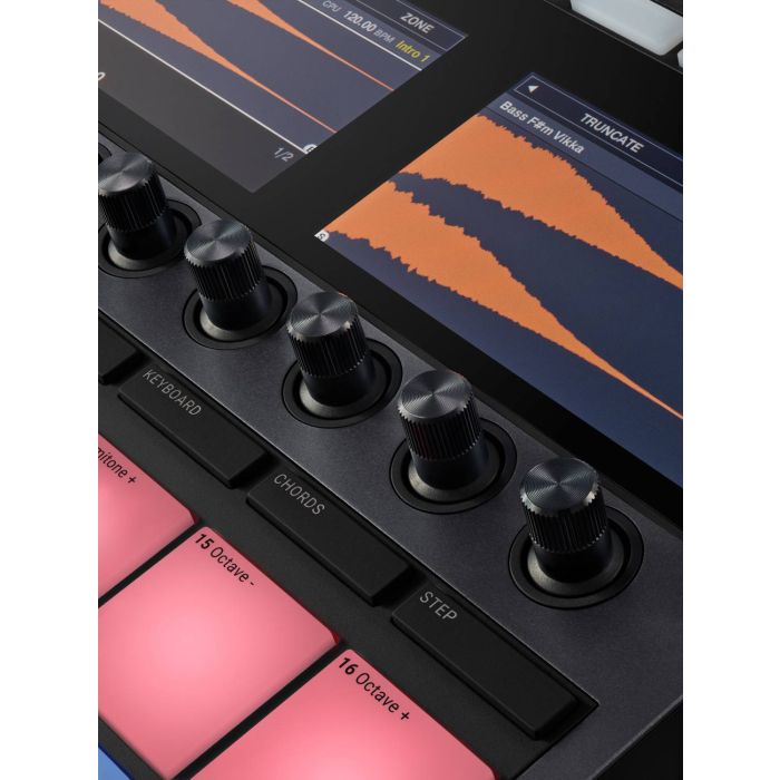 Closer View of Native Instruments MASCHINE+ Standalone Groovebox