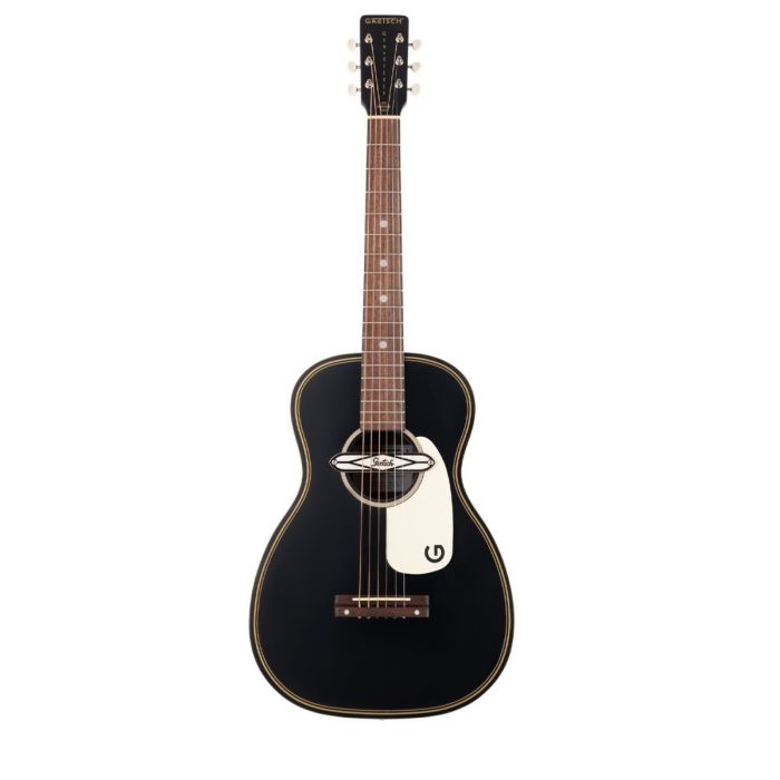 Overview of the Gretsch G9520E Gin Rickey Electro-Acoustic in Smokestack Black