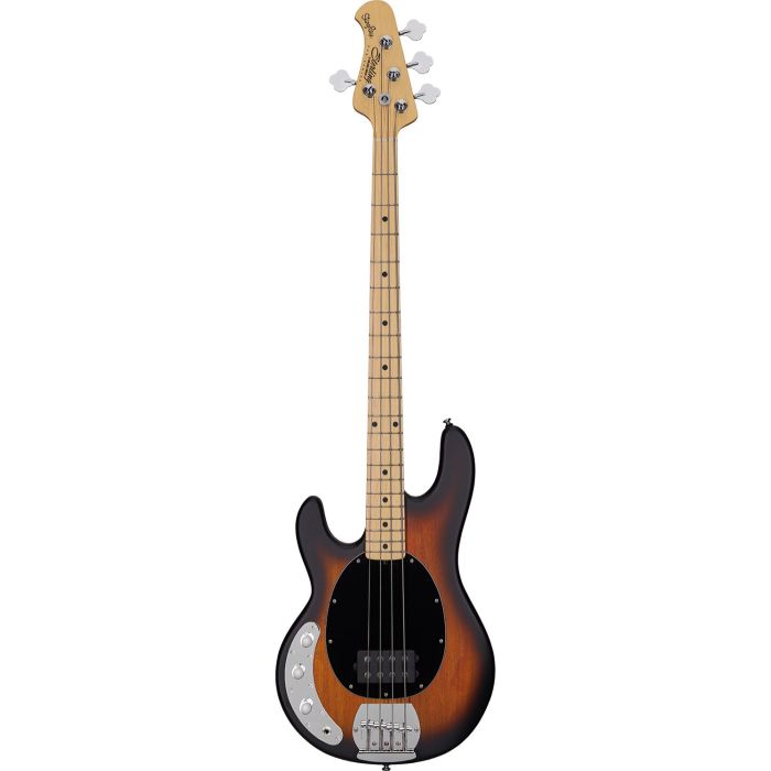 Sterling By Music Man SUB Ray4 LH Electric Bass, Vintage Sunburst seen from the front