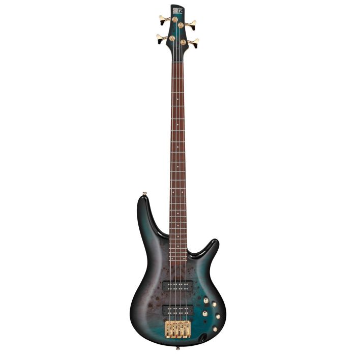 Ibanez Sr400epbdx tsu Bass Guitar Tropical Seafloor Burst, front view