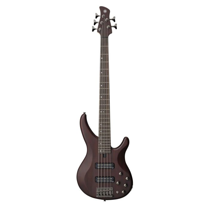 Overview of the Yamaha TRBX505 5-String Electric Bass Guitar Translucent Brown
