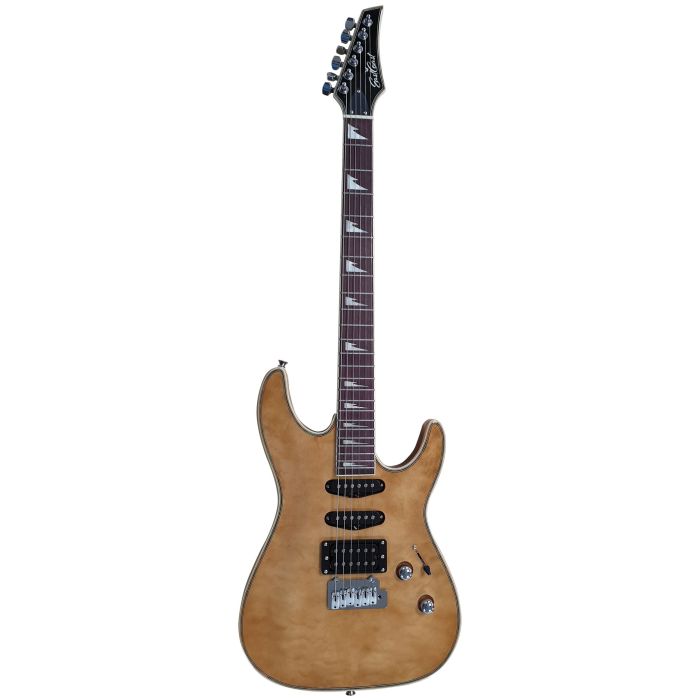 B Stock Eastcoast GVQ230-SP Electric Guitar Spalted Maple front view