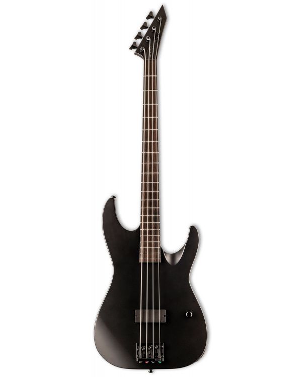 ESP LTD M-4 Black Metal Bass Guitar, Black Satin
