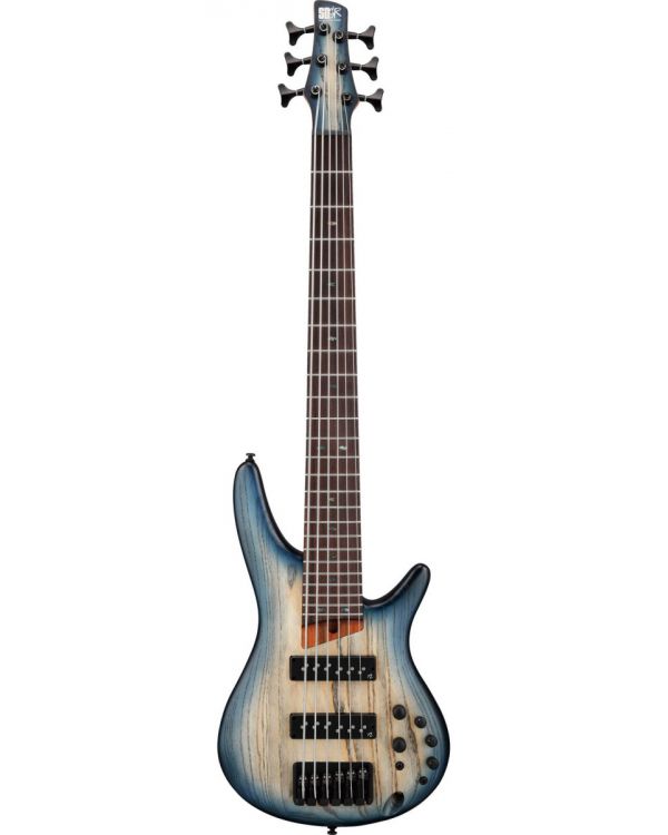 Ibanez SR606E 6 String Bass Cosmic Blue Starburst Flat