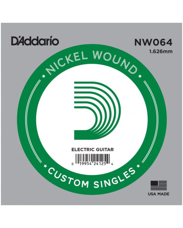 D'Addario XL Nickel Wound .064 Electric Guitar Single String