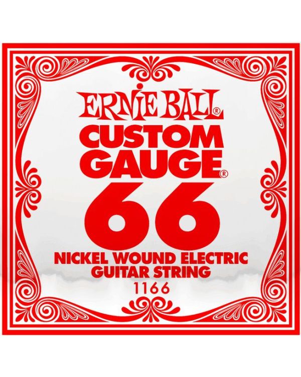 Ernie Ball 1166 .066 Nickel Wound Single String