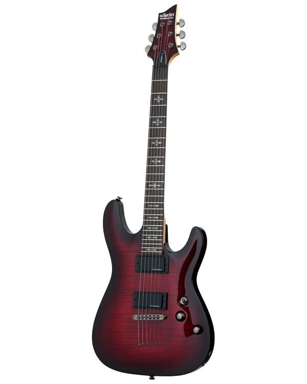 B-Stock Schecter Demon-6 Electric Guitar, Crimson Red Burst